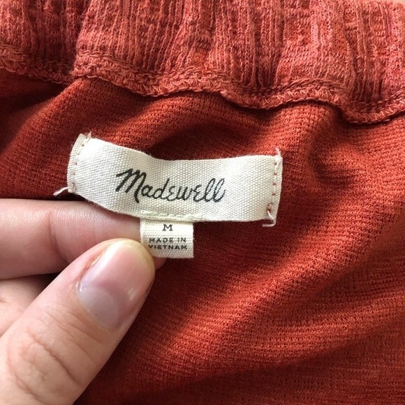 Madewell Texture & Thread Off-The-Shoulder Dress Size Medium - Picture 11 of 16